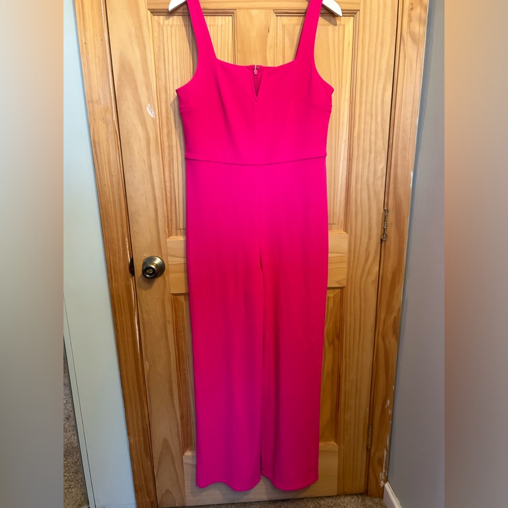 Hot pink jumpsuit